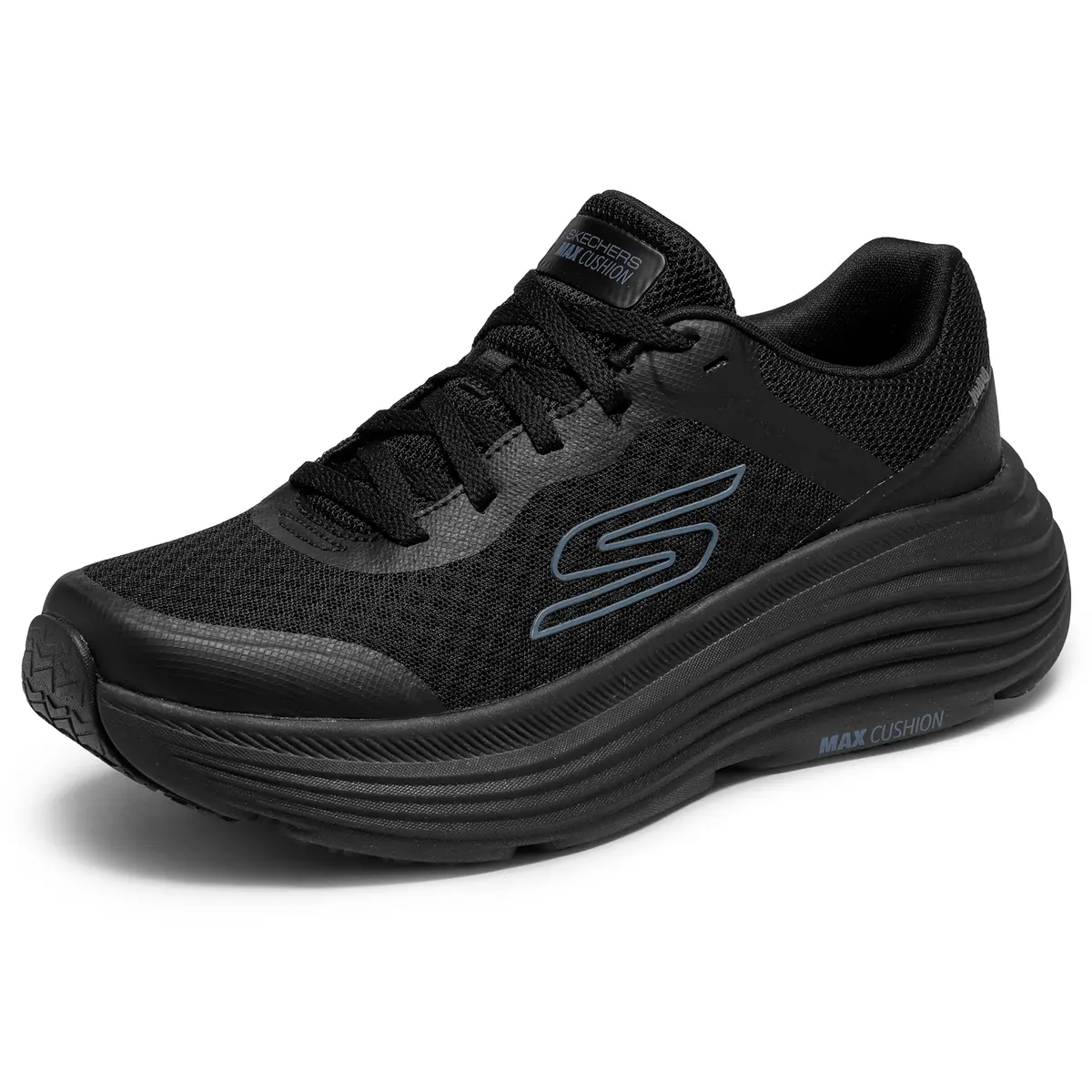 Skechers Women's Max Cushioning Endeavour Canova Sneakers, Black, 7.5 | Superior Comfort & Support - main product image