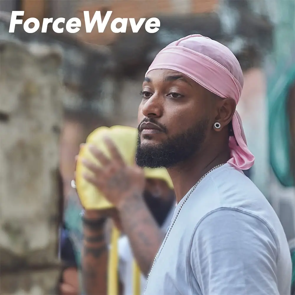 ForceWave Silky Durag and Wave Cap Set for Men & Women | 5-Piece Value Pack with 43" Long Tails - view 8