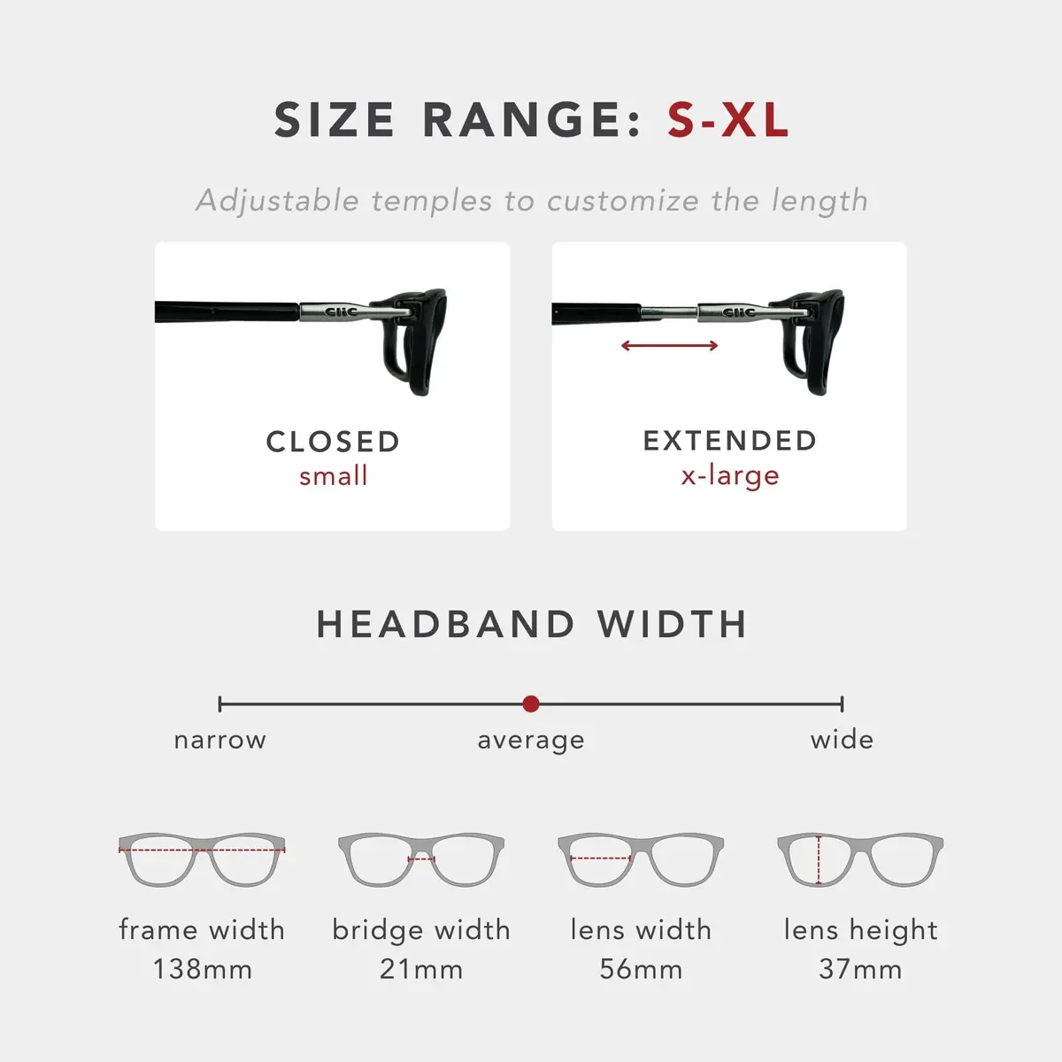 Clic Magnetic Reading Glasses Barat (S-XL) Soft Headband | Magnetic, Adjustable, Durable - view 5