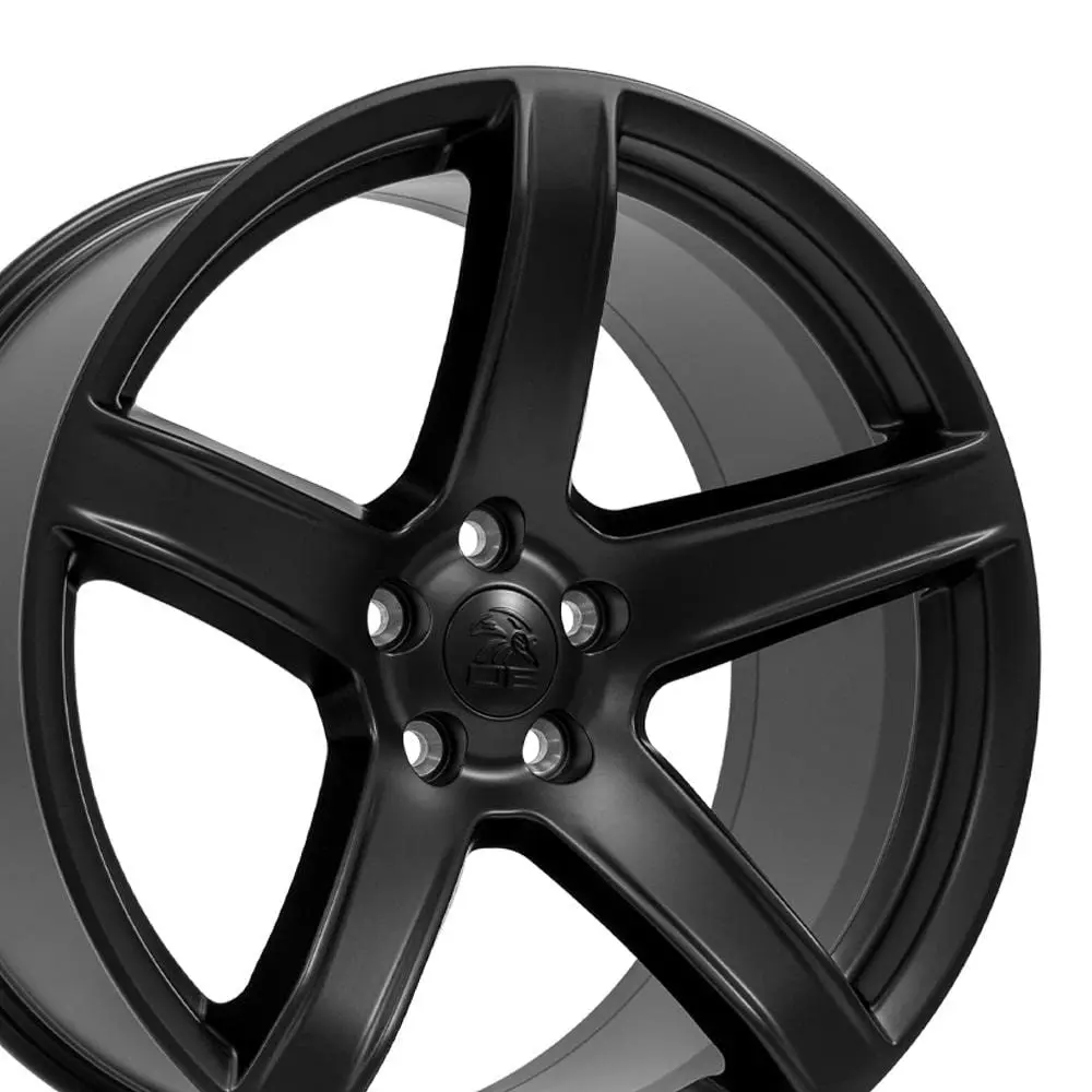 OE Wheels DG22 20x9.5 Satin Black Wheels | 5x115 Bolt Pattern, 18ET Offset (20x9.5 in, Satin Black) - main product image
