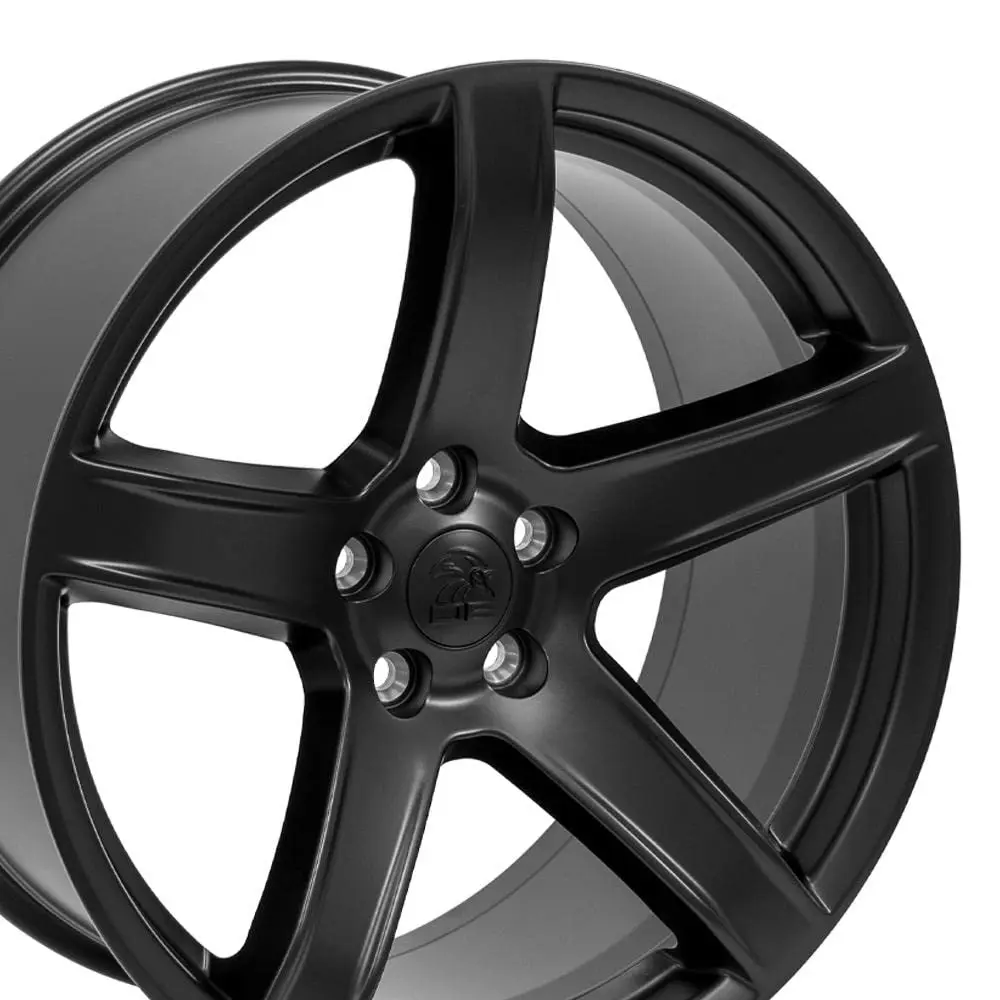 OE Wheels DG22 20x9.5 Satin Black Wheels | 5x115 Bolt Pattern, 18ET Offset (20x9.5 in, Satin Black) - view 5