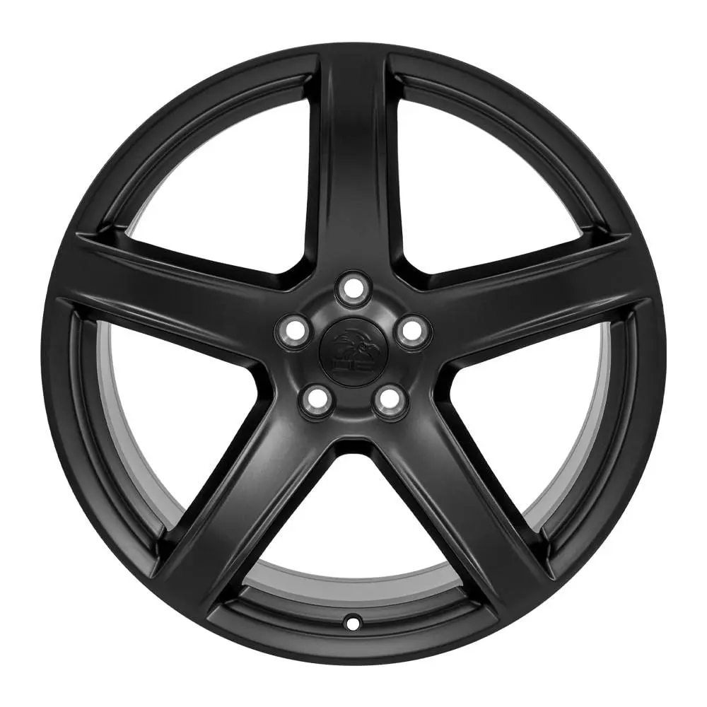 OE Wheels DG22 20x9.5 Satin Black Wheels | 5x115 Bolt Pattern, 18ET Offset (20x9.5 in, Satin Black) - view 2