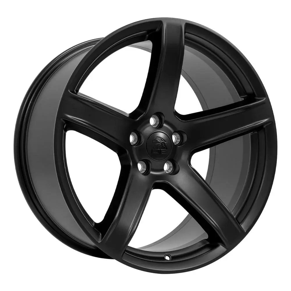 OE Wheels DG22 20x9.5 Satin Black Wheels | 5x115 Bolt Pattern, 18ET Offset (20x9.5 in, Satin Black) - view 3