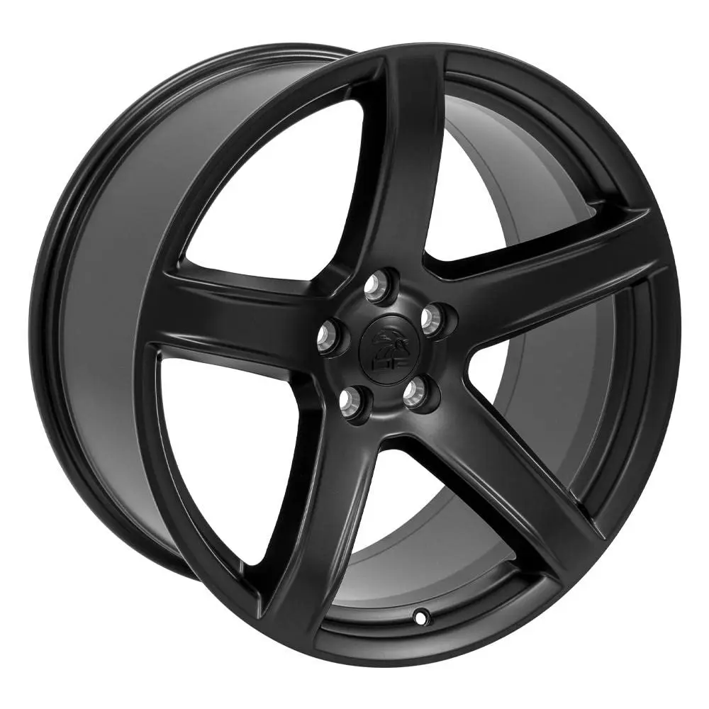 OE Wheels DG22 20x9.5 Satin Black Wheels | 5x115 Bolt Pattern, 18ET Offset (20x9.5 in, Satin Black) - view 4