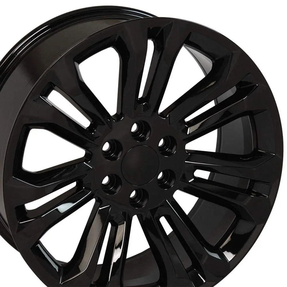 OE Wheels CV43B 22x9 Set(4) Gloss Black | 6x139.7 Bolt Pattern, 24ET Offset, Aluminum - view 5