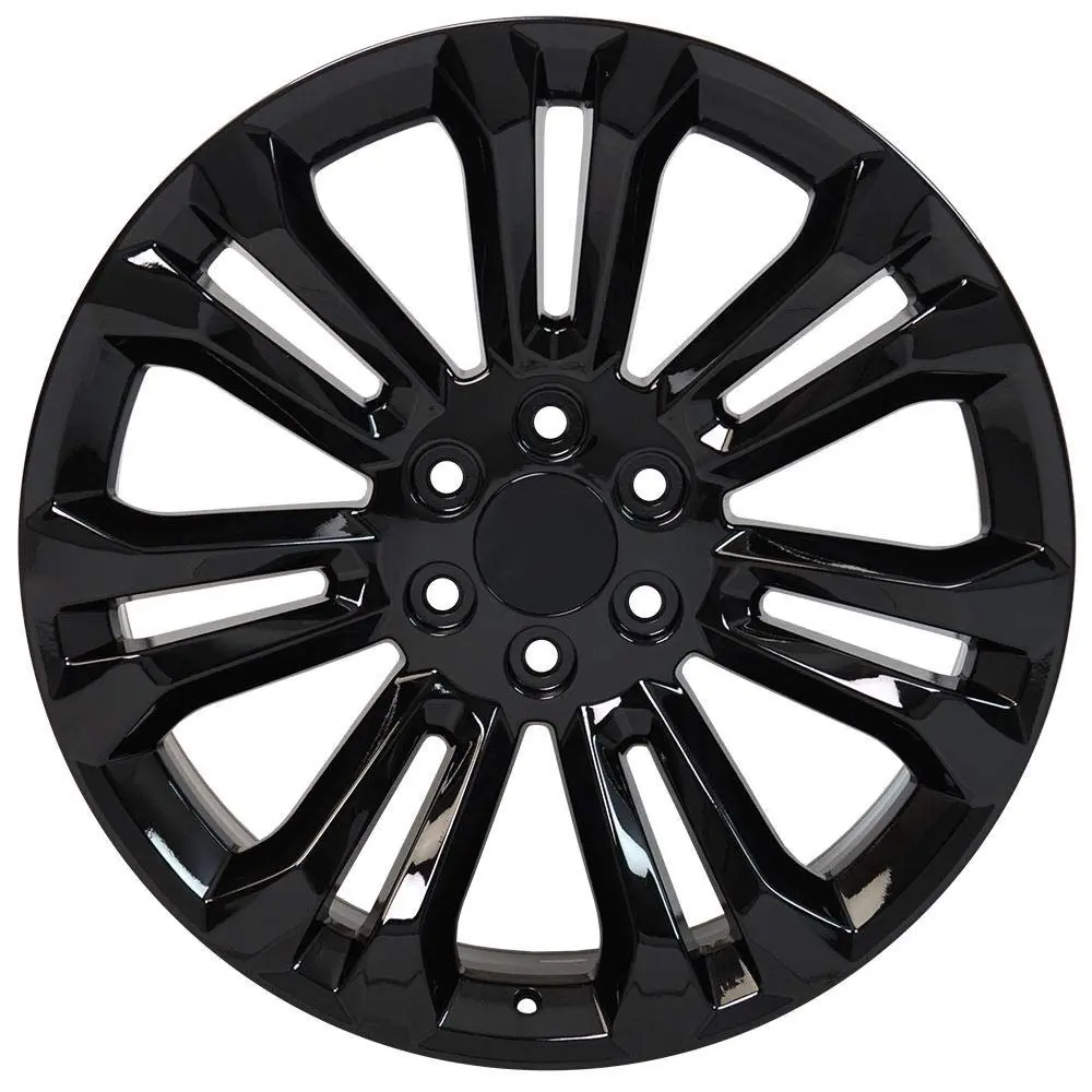 OE Wheels CV43B 22x9 Set(4) Gloss Black | 6x139.7 Bolt Pattern, 24ET Offset, Aluminum - view 2