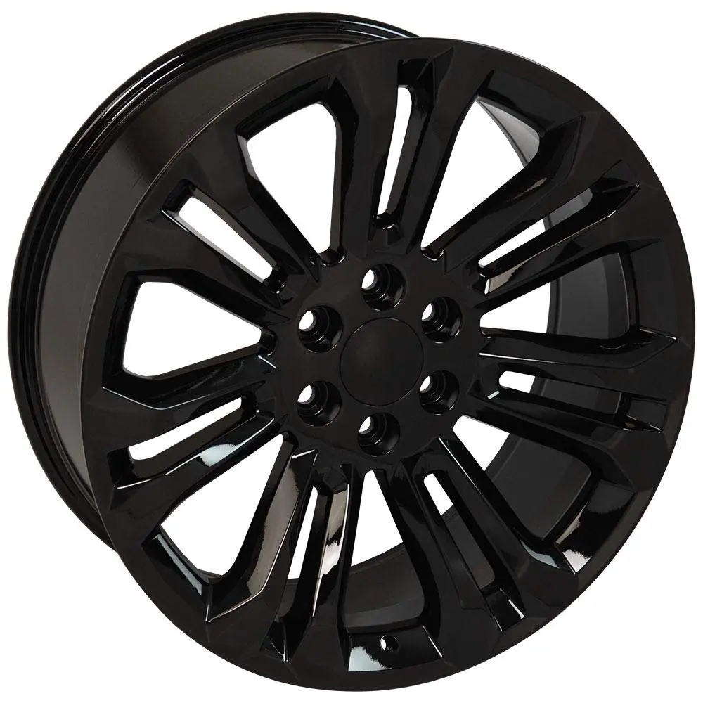 OE Wheels CV43B 22x9 Set(4) Gloss Black | 6x139.7 Bolt Pattern, 24ET Offset, Aluminum - view 4