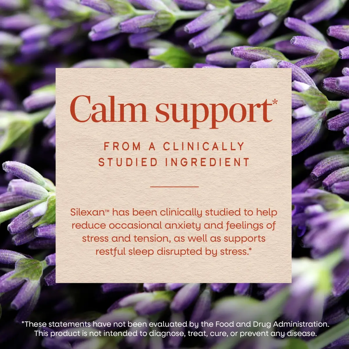 Nature's Way CalmAid Lavender Oil Supplement 90 Softgels | Clinically Studied Silexan for Calm & Stress Support - view 4