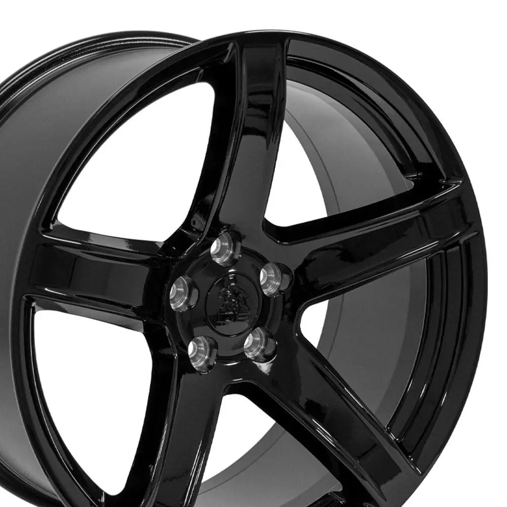 OE Wheels DG22 20x9.5 Gloss Black Wheels | 5x115 Bolt Pattern, 18ET Offset, 2640 Replica - view 5