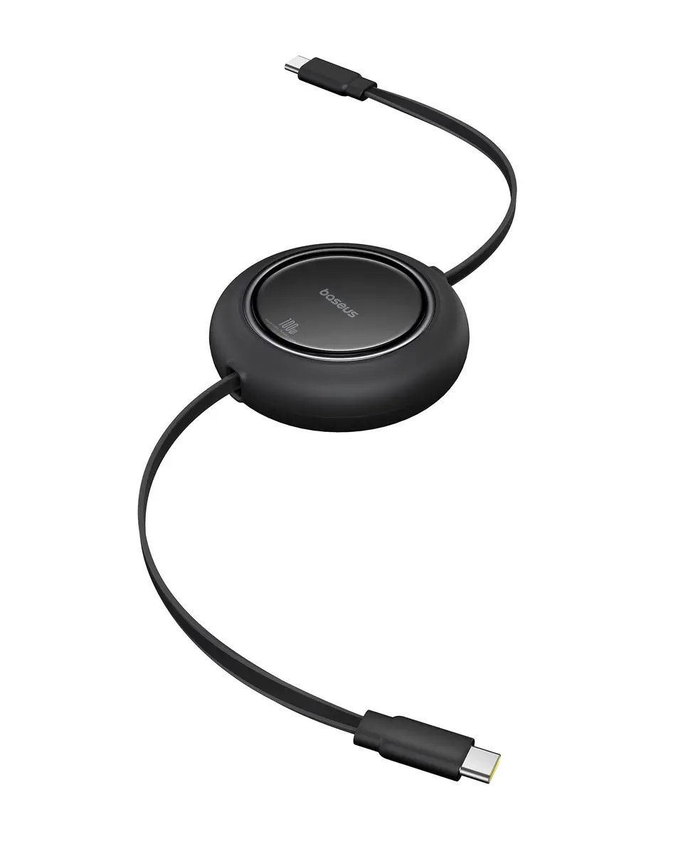 Baseus Retractable USB C to USB C Cable 2m (6.6ft) | 100W Fast Charging, Data Transfer, Nylon Braided - main product image