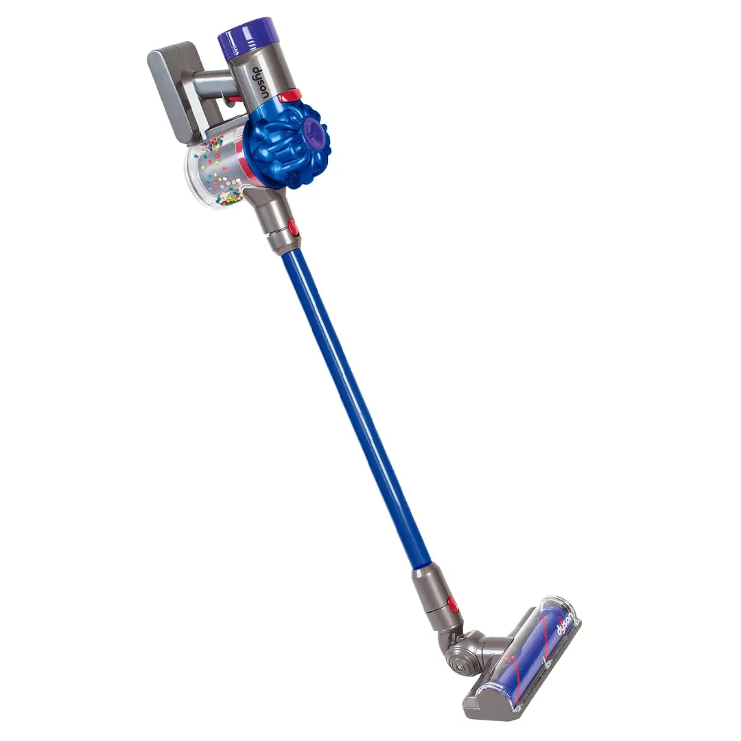Casdon Dyson Cordless Vacuum Blue | Interactive & Licensed Toy for Kids 3+ | Realistic Role-Play Fun - main product image