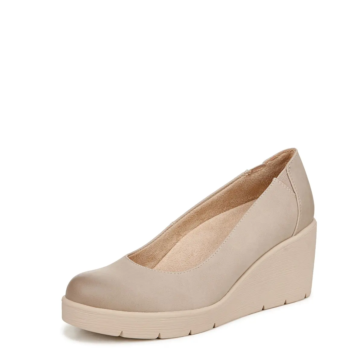 Naturalizer Soul Women's About Time Wedge Casual Shoe Warm Taupe Tan 8.5 W | ContourFIT Technology Arch Support - main product image