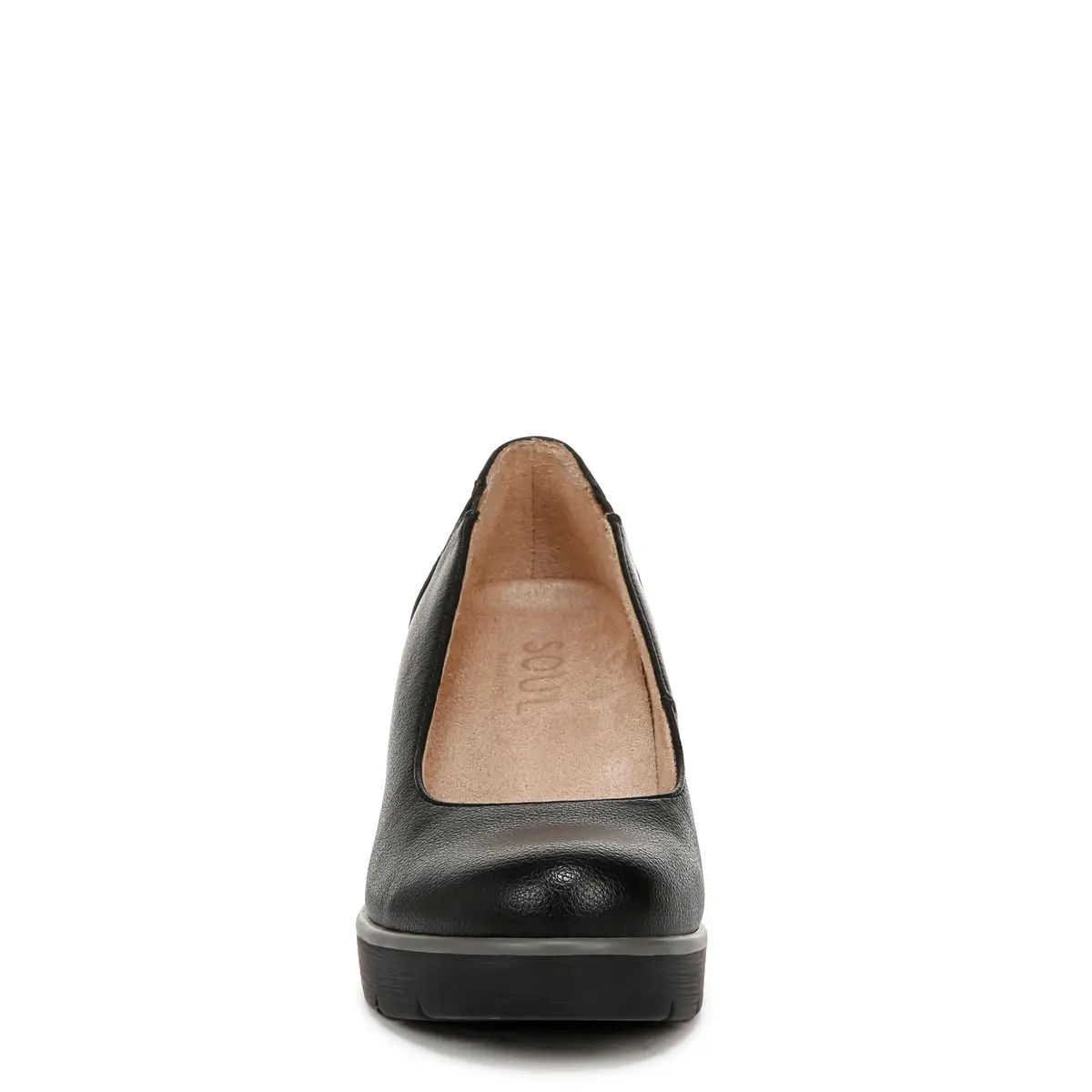 Naturalizer Soul Women's About Time Wedge Casual Shoe Black Tumbled 2.63 inch Heel (6 M US / 38 EU) - view 2