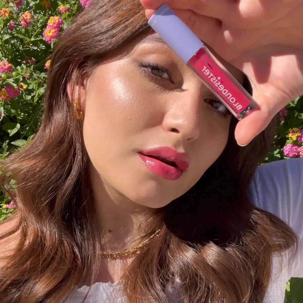 Blondesister Lip Oil 0.084 oz | Hydrating, Non-Sticky Tinted Lip Oil for Women - view 2