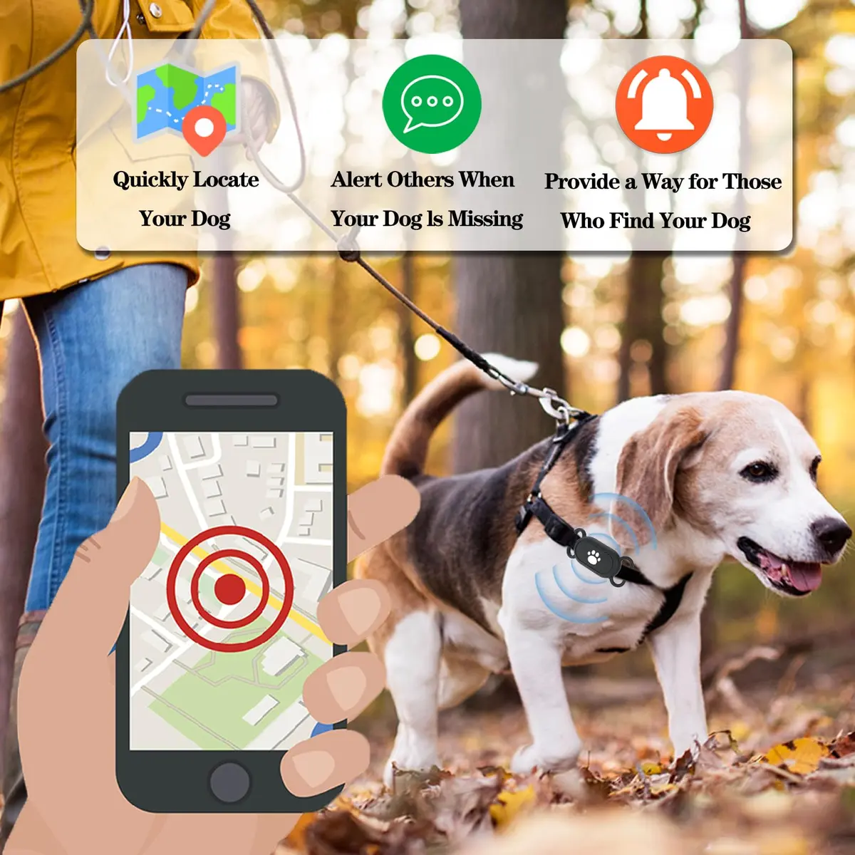 Rzttwl 2 Pack Waterproof Dog Collar Holder for Samsung Galaxy SmartTag2, Black Grey | Silicone GPS Tracker Hidden Loop Holder - view 5