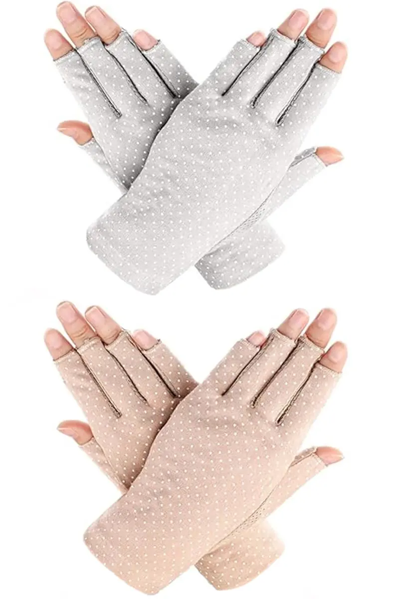 Eohak Women Driving Gloves Sun UV Protection Glove Touchscreen Half-Finger Gloves | Breathable, Anti-Slip, Summer Fit - main product image