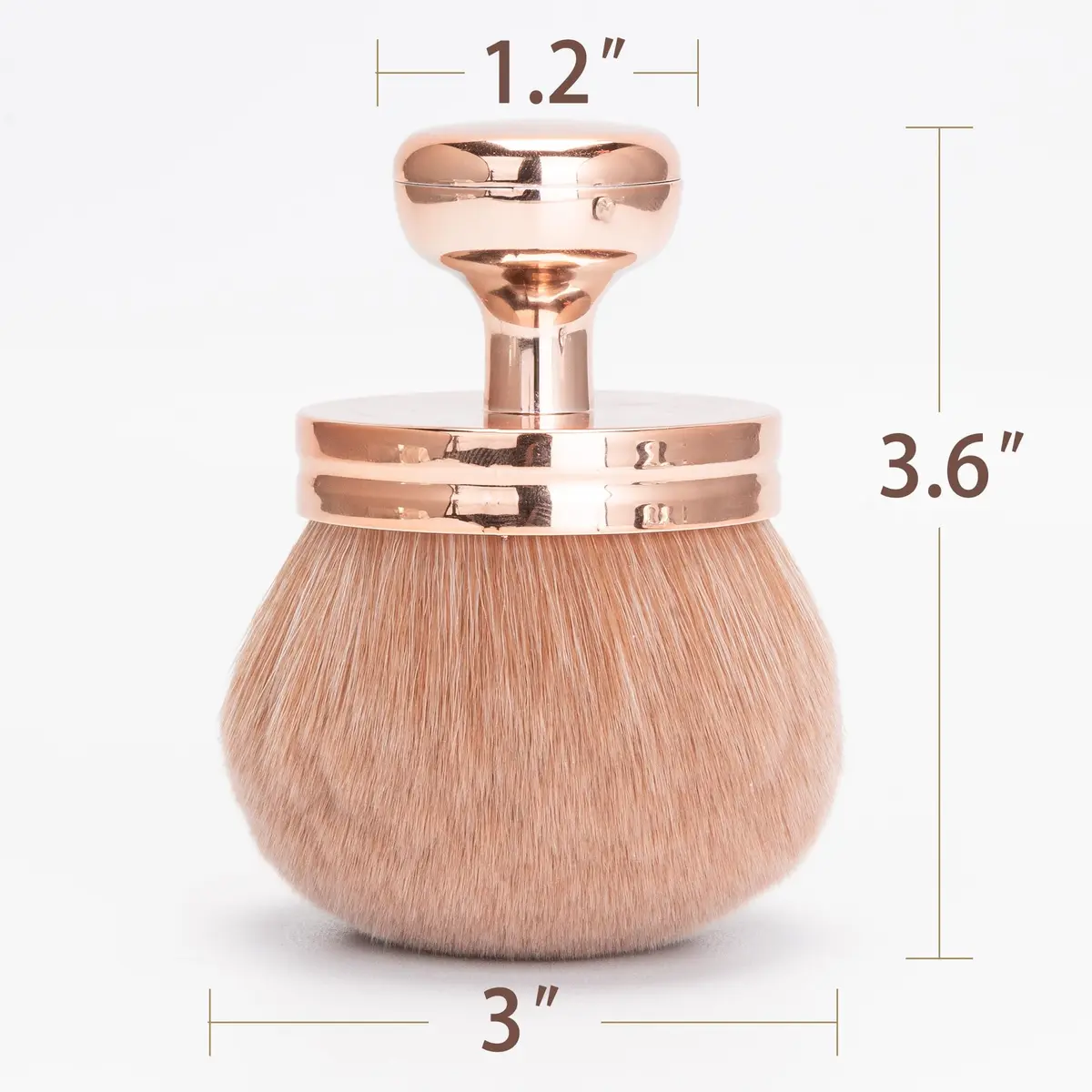 BABYSHEEP Extra Large Body Makeup Brush 3.2inch Rose Gold-Gold | Flawless Self Tan & Body Application - view 2