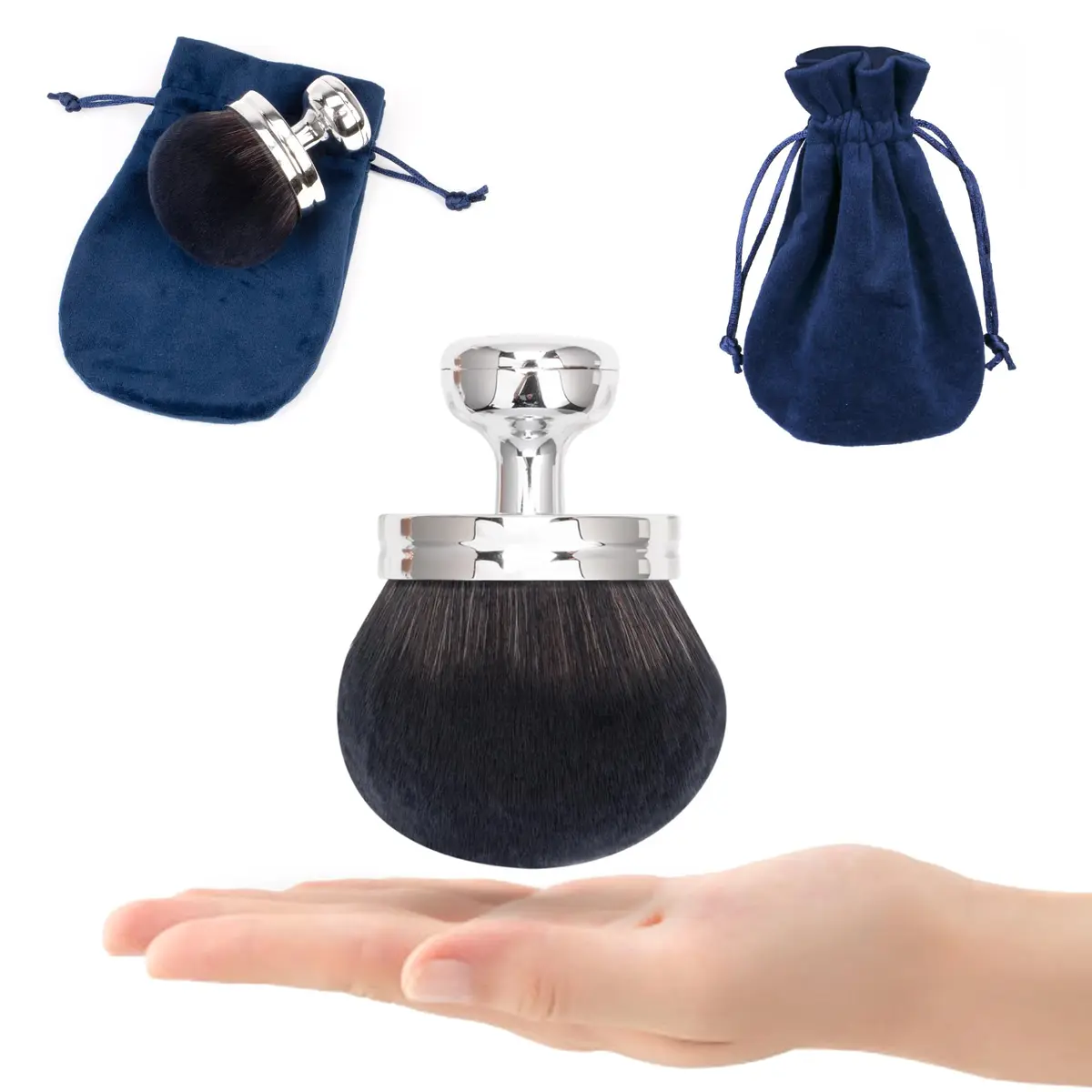 BABYSHEEP Cosmetic Brush 3.2 Inch | Extra Large Body & Face Makeup Applicator with Drawstring Bag - view 6