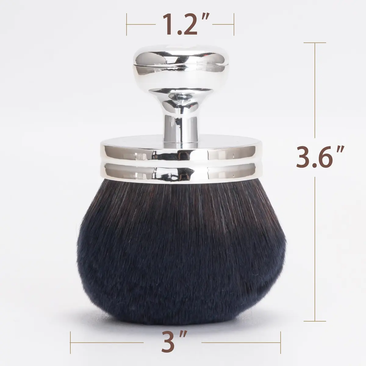 BABYSHEEP Cosmetic Brush 3.2 Inch | Extra Large Body & Face Makeup Applicator with Drawstring Bag - view 2
