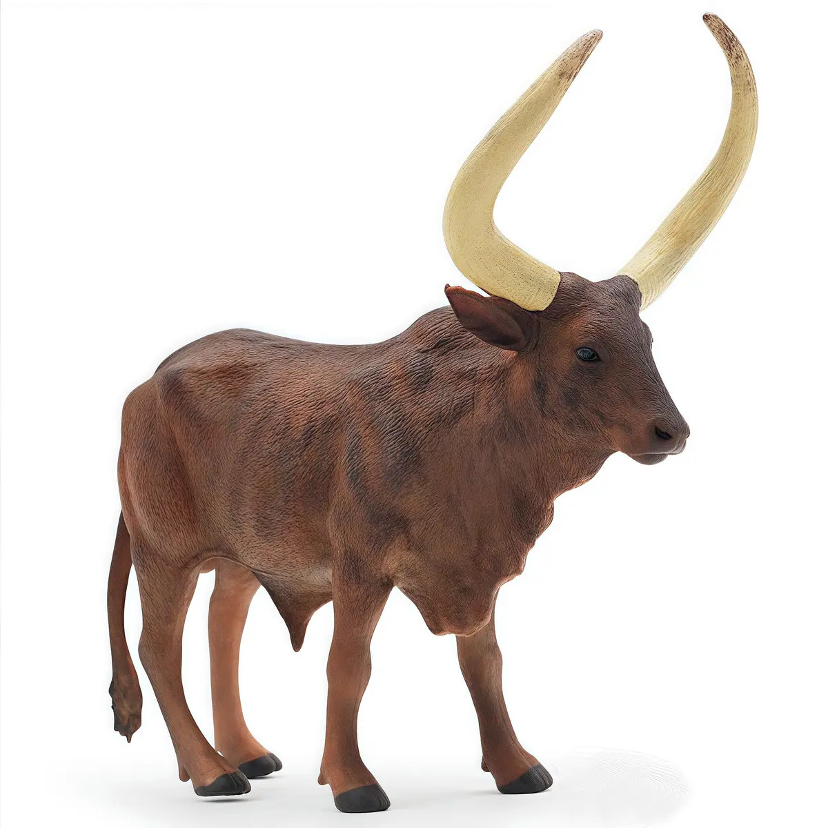 Gemini&Genius Longhorn Cow Farm Animal Figurine | Durable Wild Ox Model for Kids & Collectors - view 5