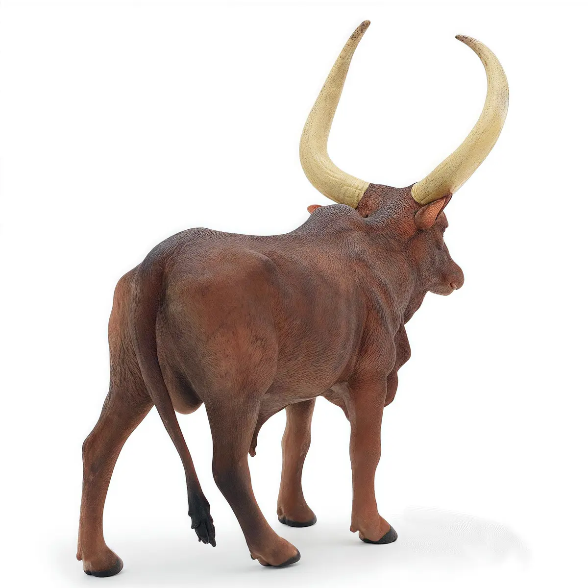 Gemini&Genius Longhorn Cow Farm Animal Figurine | Durable Wild Ox Model for Kids & Collectors - view 6