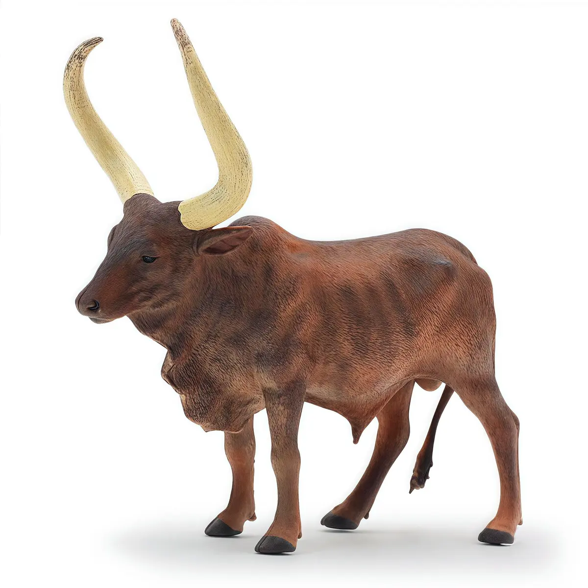Gemini&Genius Longhorn Cow Farm Animal Figurine | Durable Wild Ox Model for Kids & Collectors - view 8