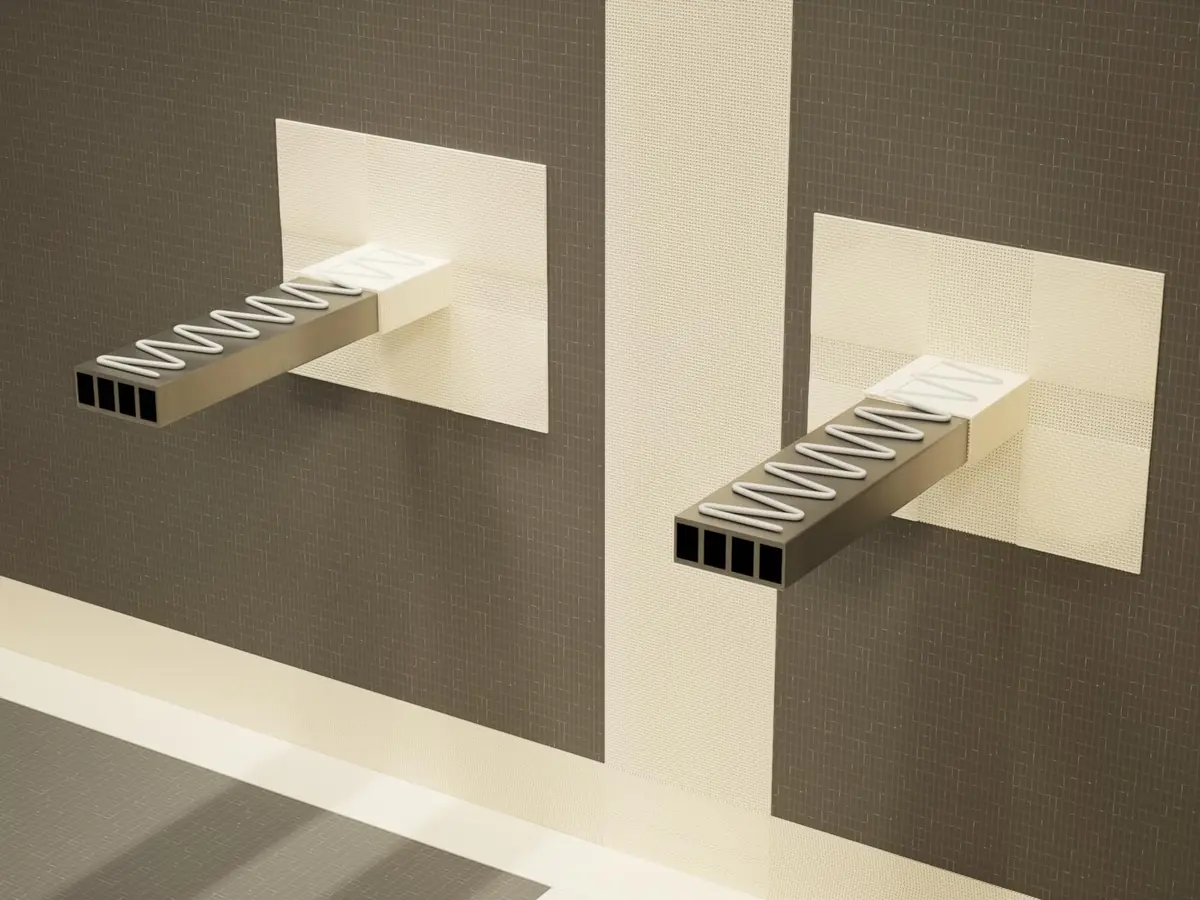 The Original Granite Bracket Floating Shower Bench Kit 12x36 Inches | Space-Saving Bathroom Decor - view 3