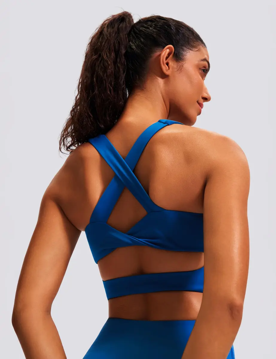 JOYSPELS Criss-Cross Sports Bra 75% Nylon, 25% Spandex | Soft, Supportive, Moisture-Wicking (70-120 chars) - view 4
