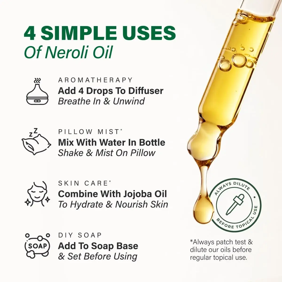 KUKKA Neroli Essential Oil 118ml (4 Fl Oz) | Pure Aromatherapy & Skin Care - view 5