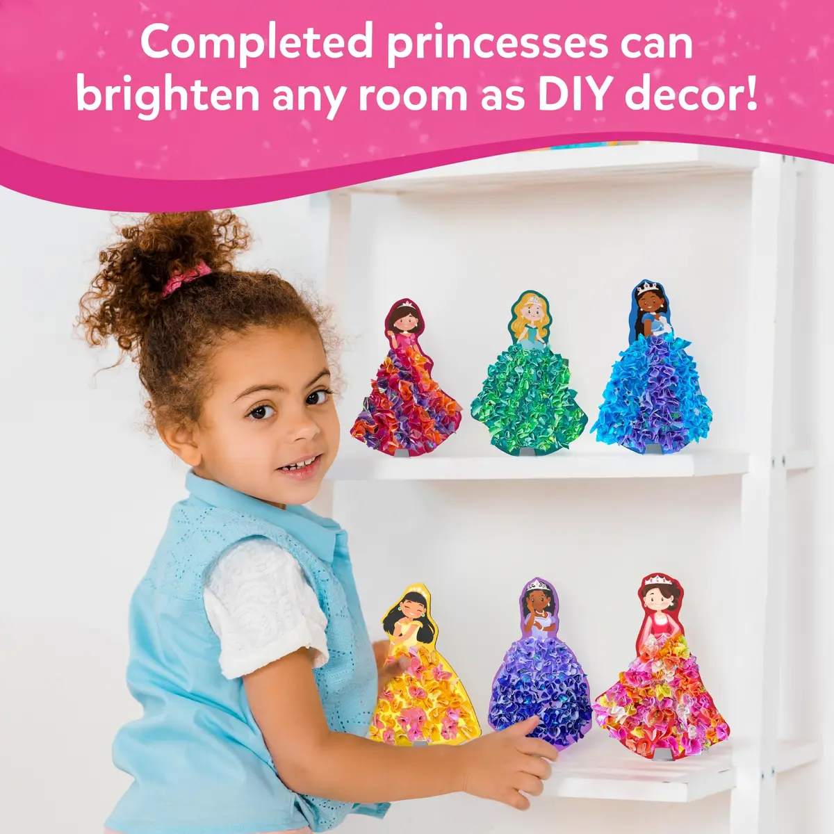 Skillmatics Poke-in Art Magical Princesses Wood Craft Kit | Mess-Free Fun for Ages 4-9 - view 5