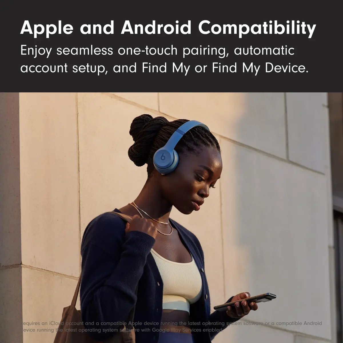 Beats Solo 4 Wireless On-Ear Bluetooth Headphones Up to 50-Hour Battery Slate Blue - view 8