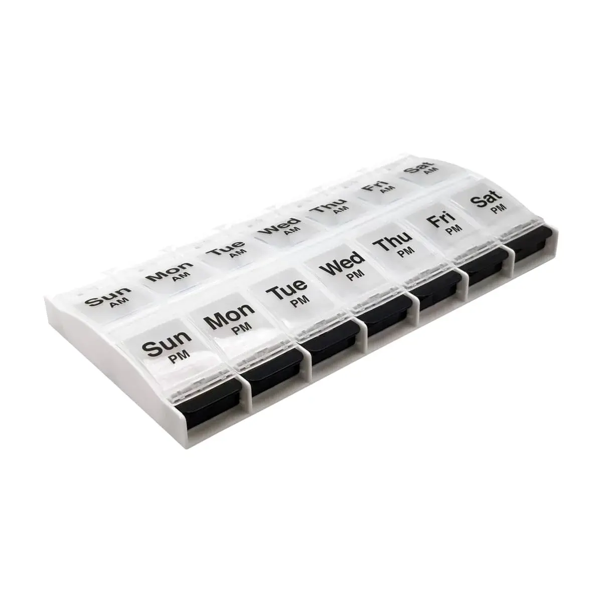 Ezy Dose Weekly AM/PM Pill Organizer X-Large Case, 14 Compartments | Arthritis Foundation Ease-of-Use Commendation - main product image