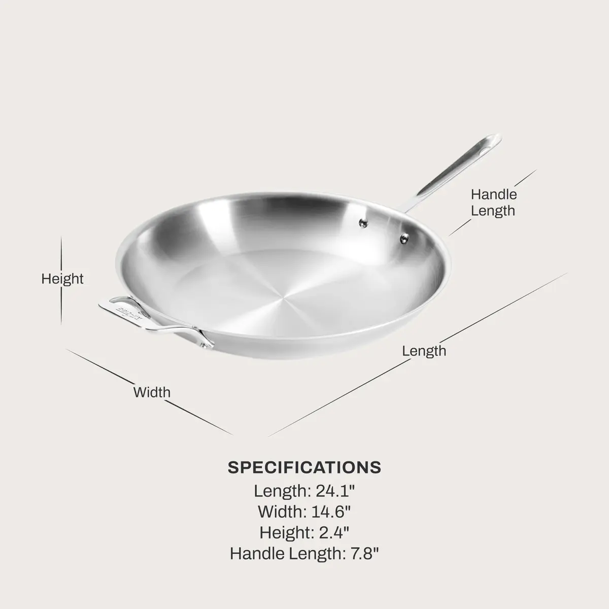 All-Clad D5 Stainless Steel 10" Frying Pan with Lid | Made in USA, Oven Safe up to 600°F - view 2