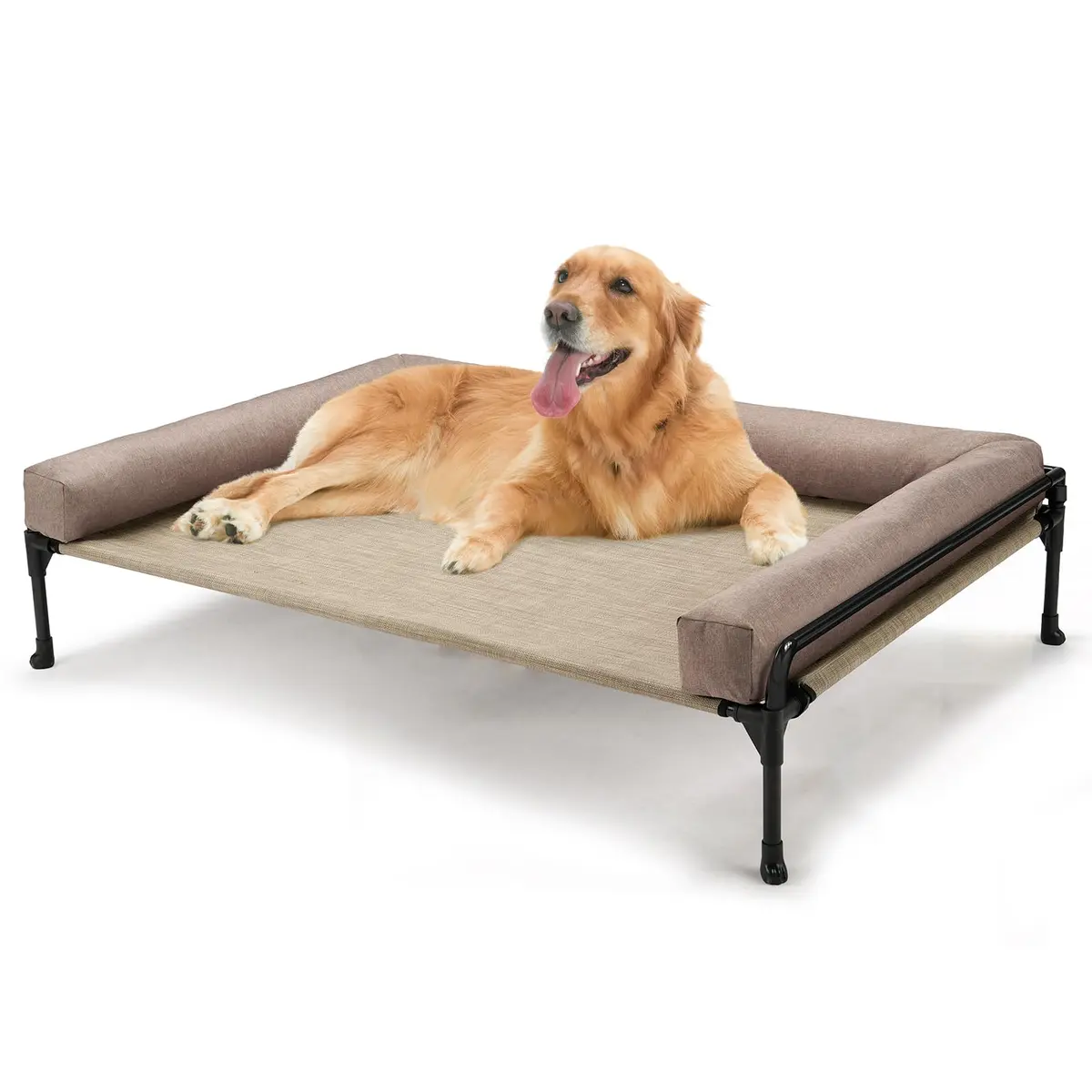 Veehoo Outdoor Elevated Dog Bed-Cooling Raised Dog Cot for Large Dogs | Durable Steel & Mesh - main product image