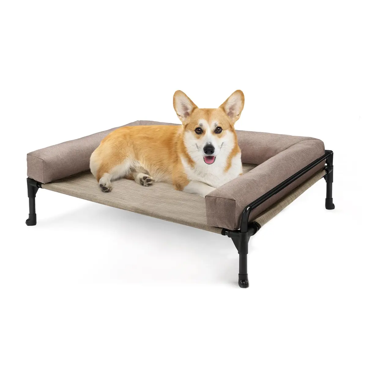 Veehoo Outdoor Elevated Dog Bed-Cooling Raised Dog Cot for Medium Sized Dog | Durable Steel & Mesh, Easy Assembly, Keeps Pets Cool & Dry - main product image