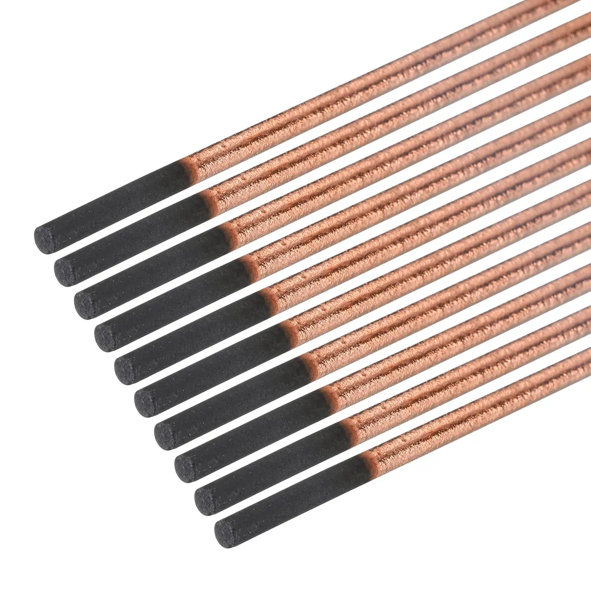 PATIKIL 10pcs 4mmx305mm Carbon Arc Gouging Rods Copper Graphite | High-Temp Resistance & Welding Precision - main product image