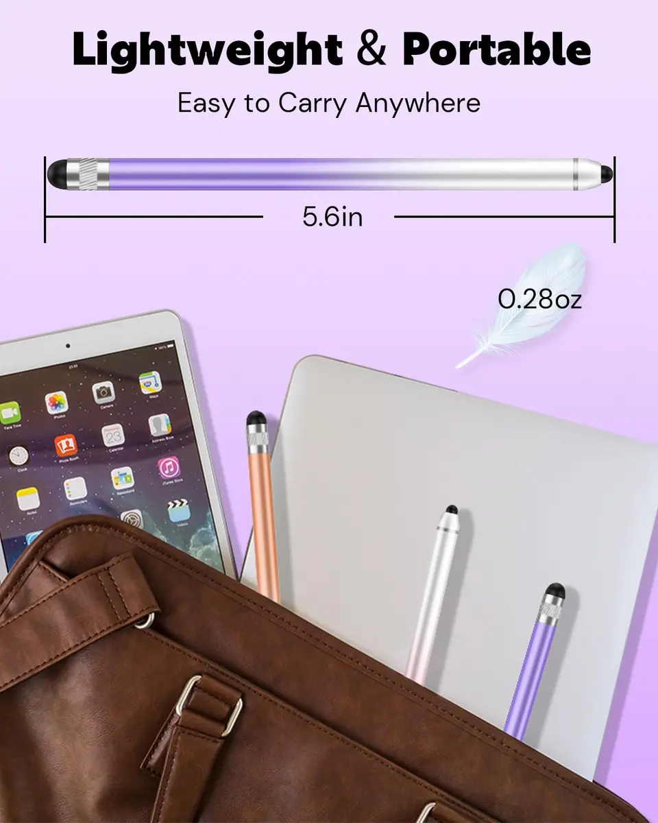 AmberVec Stylus Pen for Touchscreen 7 Pack | Dual-End High Sensitivity, Universal Compatibility - view 5