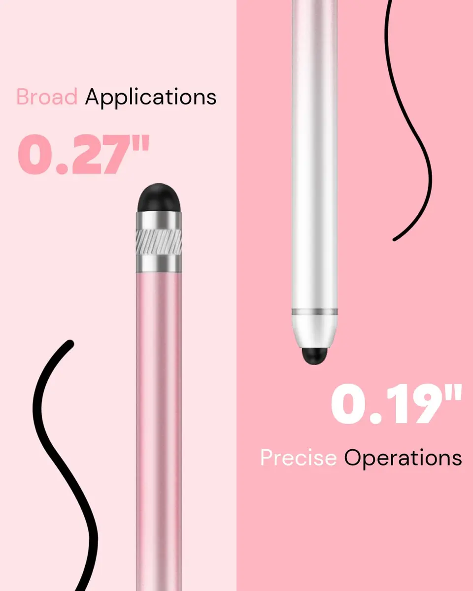 AmberVec Stylus Pen for Touchscreen 7 Pack | Dual-End High Sensitivity, Universal Compatibility - view 3