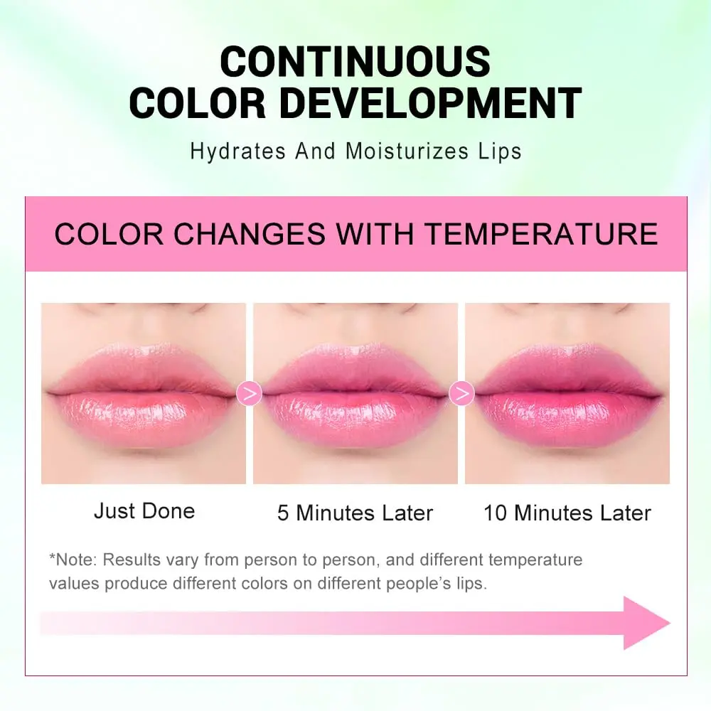 BINGBRUSH Jelly Color Changing Lipstick 06# Ruby Red | Long Lasting Waterproof Lip Balm - view 4