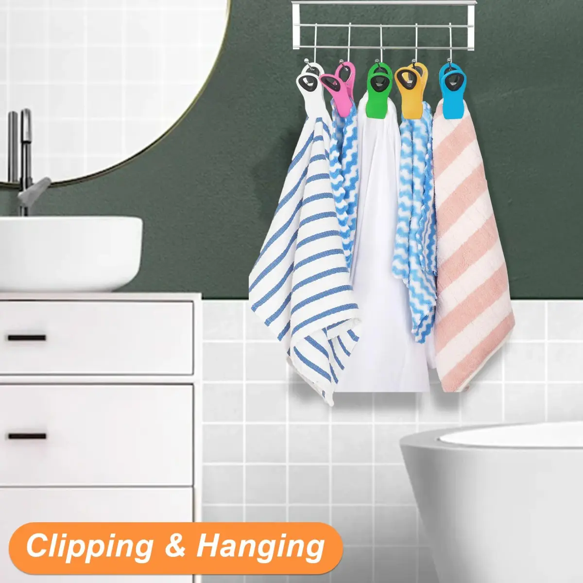 Jetmore 12 Pack Chip Clips Plastic Bag Clips for Food | Strong Spring Grip - view 5