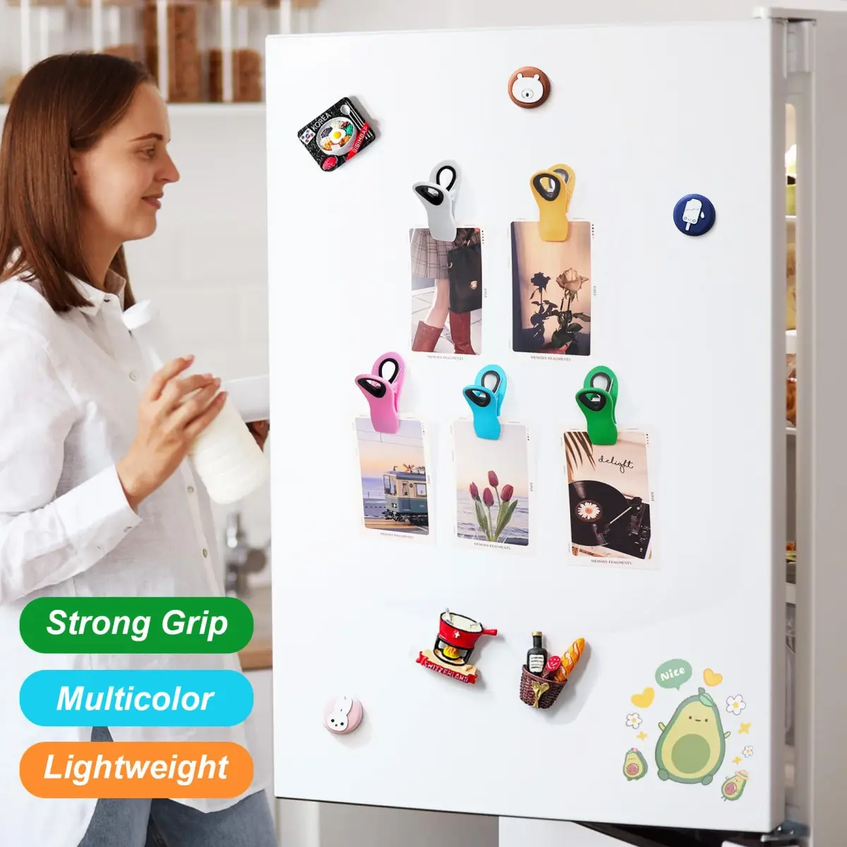 Jetmore 12 Pack Chip Clips Plastic Bag Clips for Food | Strong Spring Grip - view 3