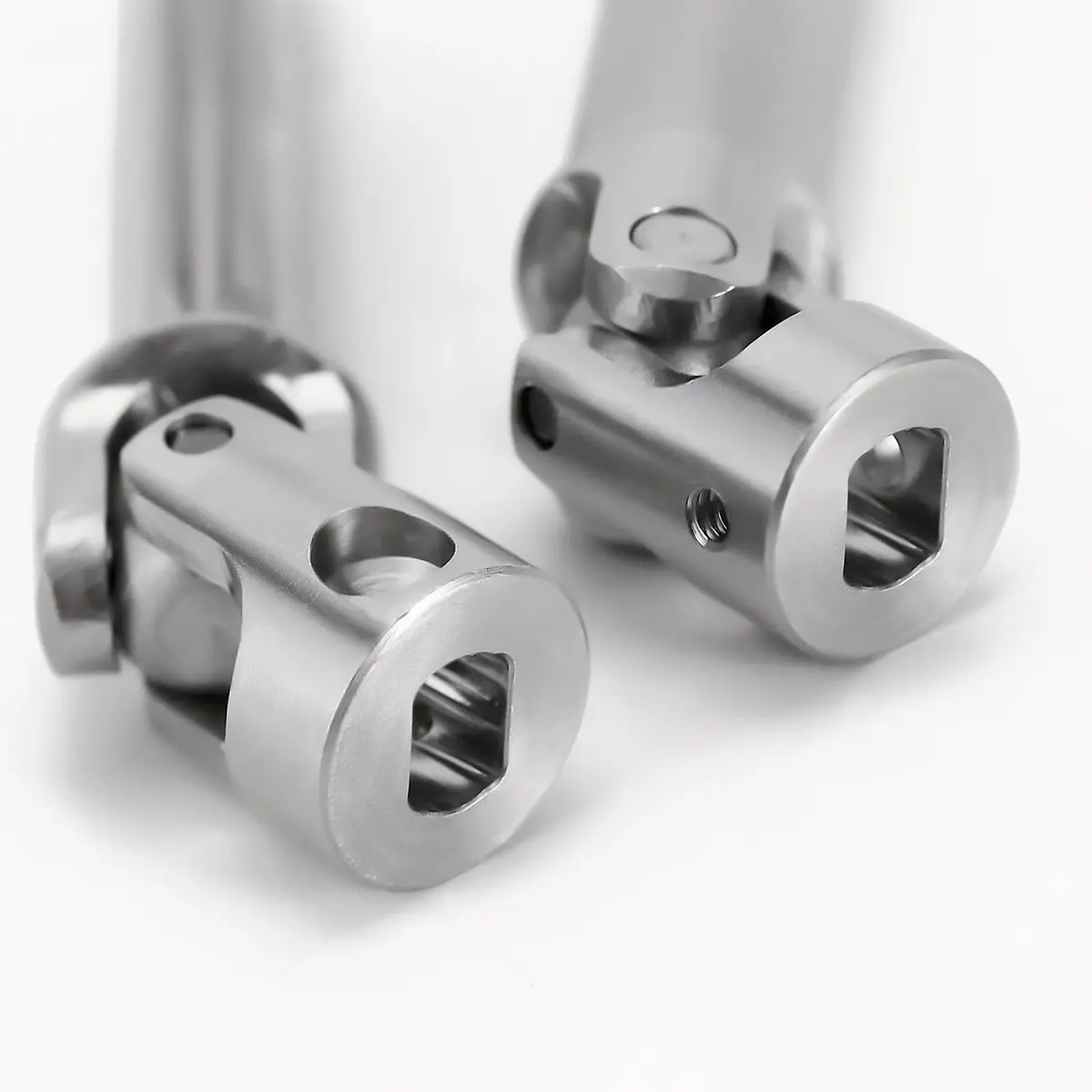 INJORA Stainless Steel Center Drive Shafts for Redcat Ascent-18 Upgrade (2-Pack, Silver) - view 5