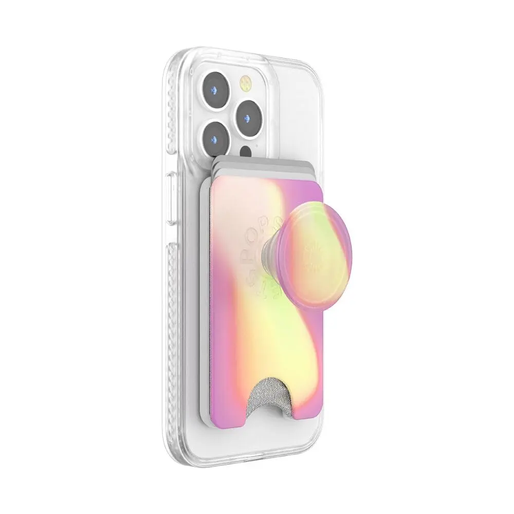 PopSockets Phone Wallet for MagSafe with Grip- Aurange | Slim Magnetic Wallet with Card Holder - view 2