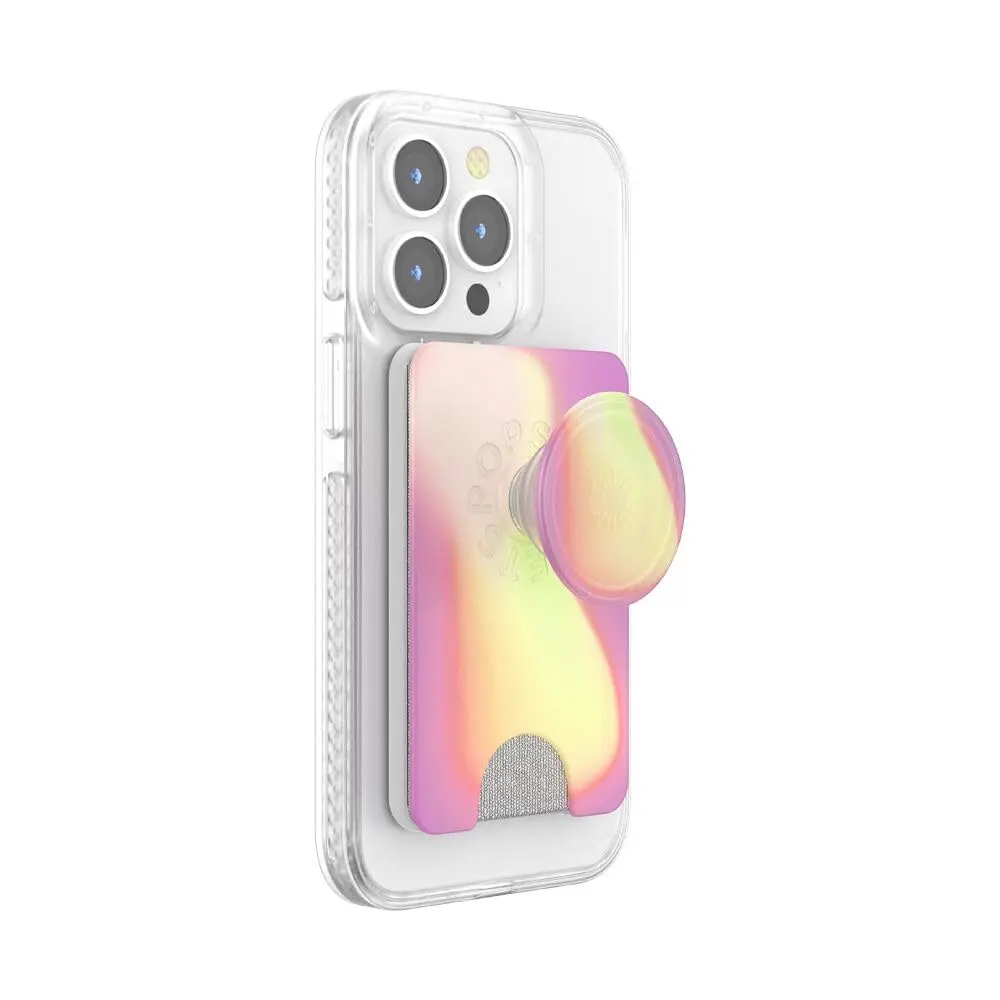 PopSockets Phone Wallet for MagSafe with Grip- Aurange | Slim Magnetic Wallet with Card Holder - view 3