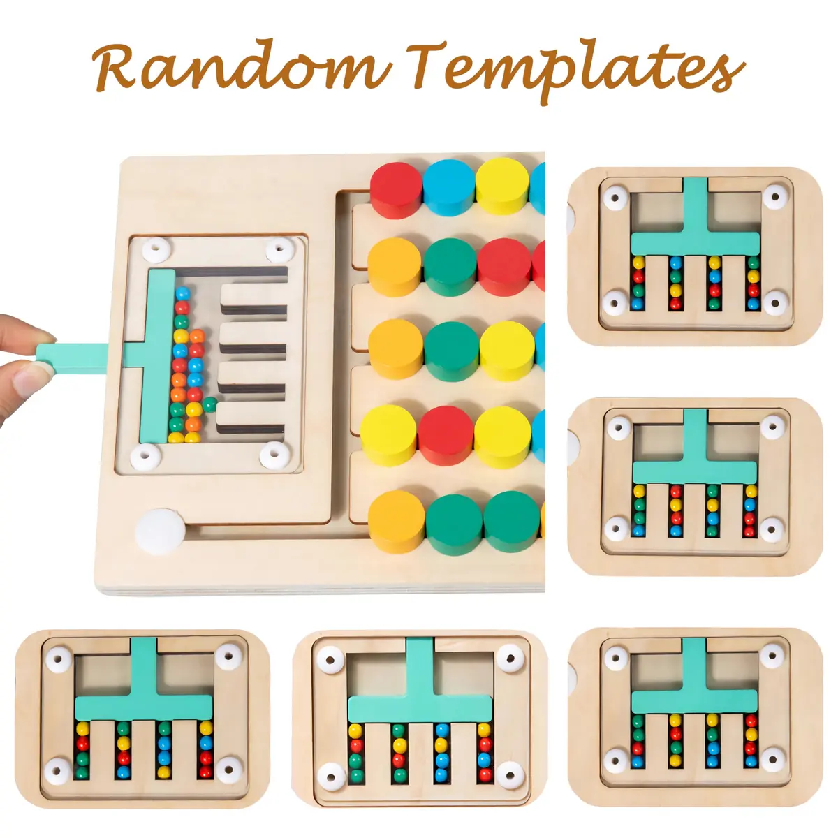 PHIELEY Color Matching Dementia Activities for Seniors | Easy Memory Care Game Toy with Large Tiles - view 3