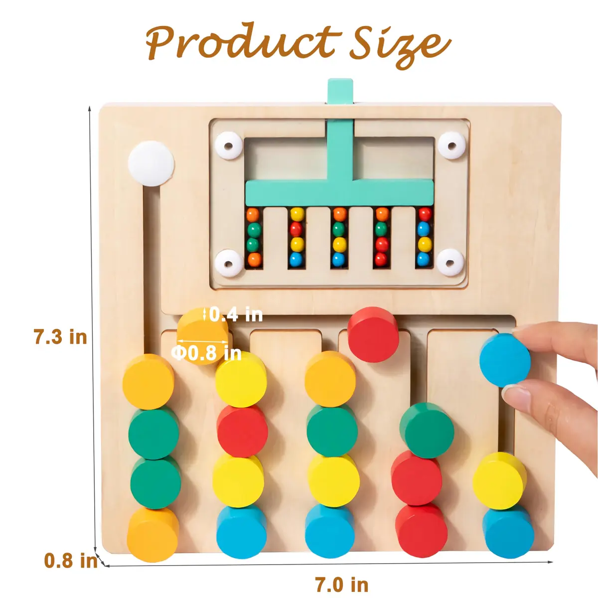 PHIELEY Color Matching Dementia Activities for Seniors | Easy Memory Care Game Toy with Large Tiles - view 4