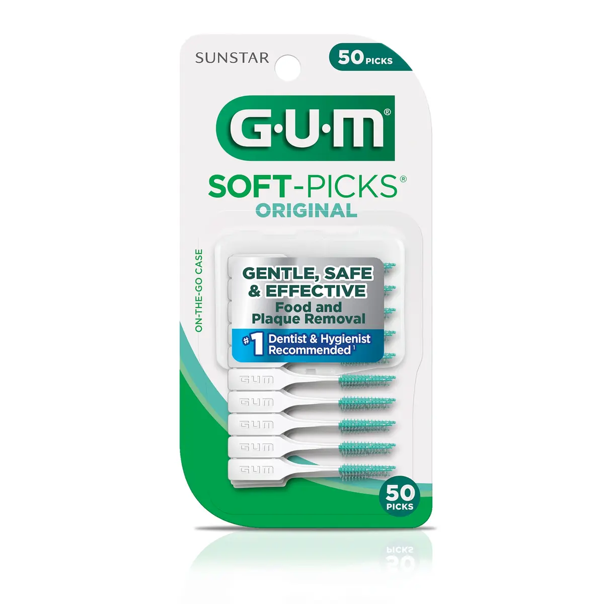 GUM Soft-Picks Original Interdental Picks 50 Count | Gentle Plaque & Food Removal for Sensitive Gums - view 8