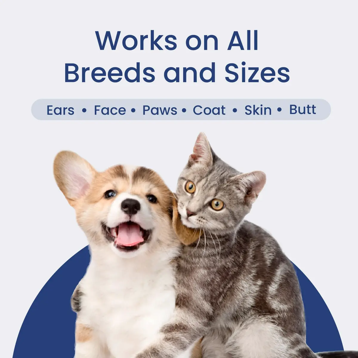 PAWSPIK Made in USA Pet Wipes Large 100 Count | Gentle & Hypoallergenic for Sensitive Skin - view 6