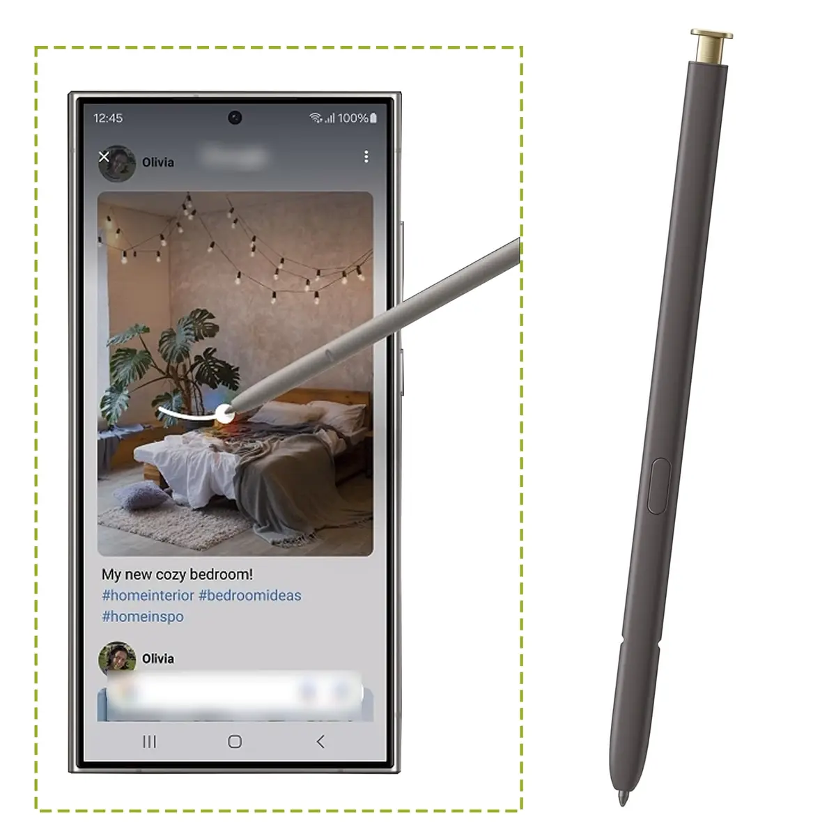 LiXiongBao 2 Pack S24 Ultra S Pen,Yellow Gold | 4096 Pressure Sensor,NoBluetooth - view 6