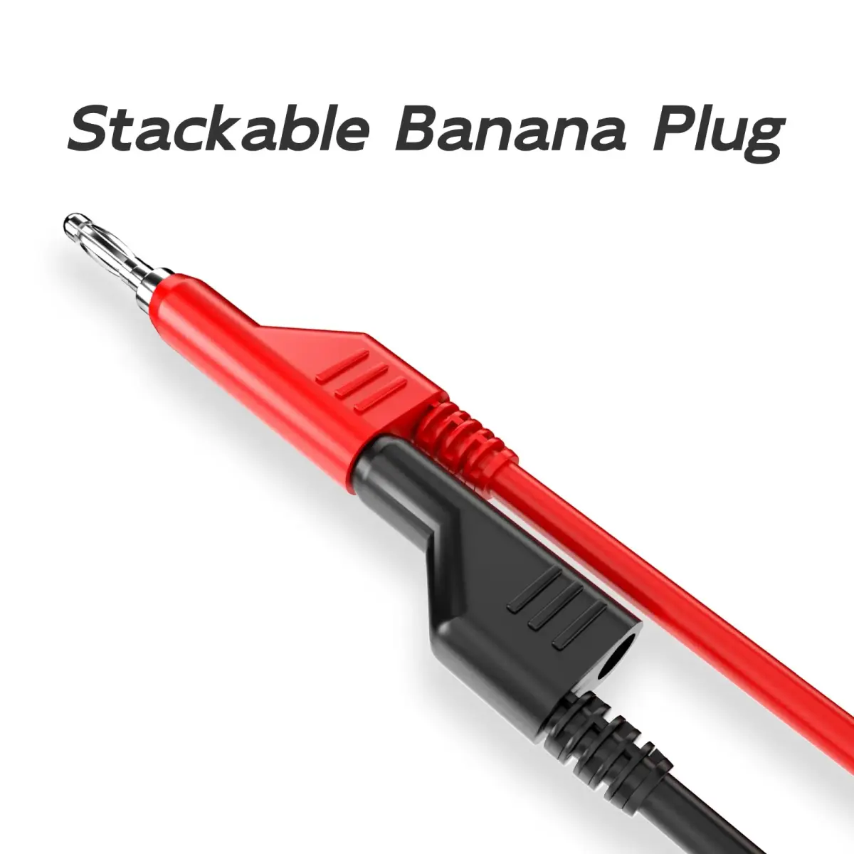 Goupchn 4mm Stackable Banana Plug Silicone Test Leads 8PCS 1m (3.3ft) | 1000V/15A Electrical Testing - view 4